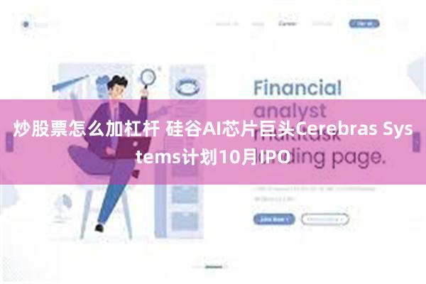 炒股票怎么加杠杆 硅谷AI芯片巨头Cerebras Systems计划10月IPO