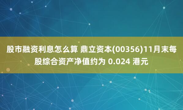 股市融资利息怎么算 鼎立资本(00356)11月末每股综合资产净值约为 0.024 港元