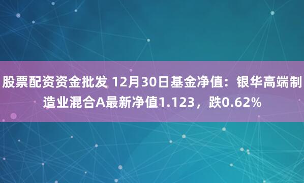 股票配资资金批发 12月30日基金净值：银华高端制造业混合A最新净值1.123，跌0.62%